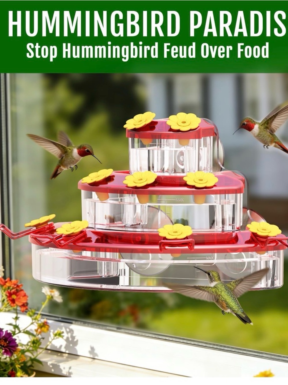 Birdream house hummingbird feeder for your windows - Picture 5 of 10